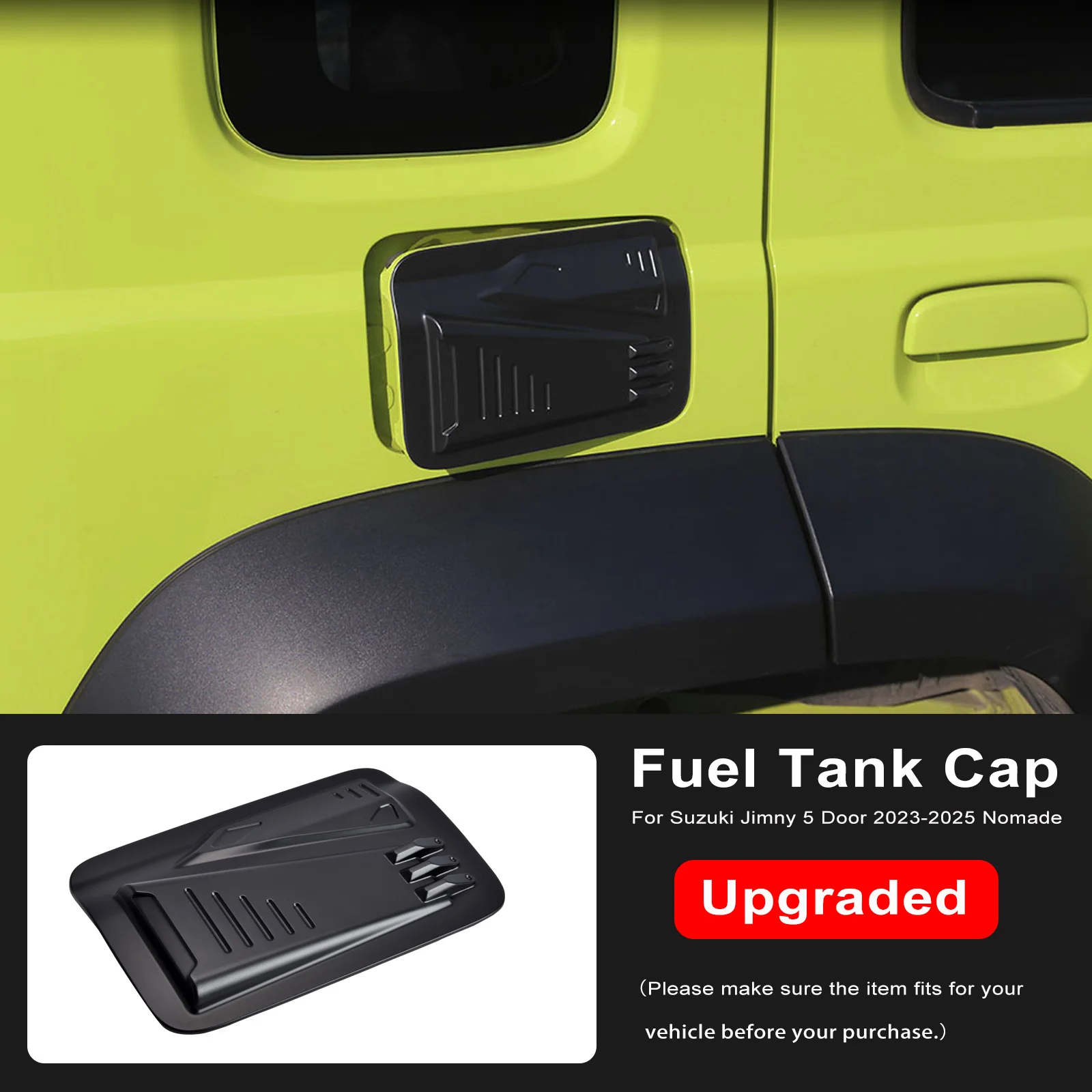 Для Suzuki Jimny 5-дверный Nomade 2023 2024 2025: Матовая черная накладка на крышку топливного бака (LHD/RHD), аксессуар для декора автомобиля
Для Suzuki Jimny 5-дверный Nomade 2023 2024 2025: Матовая черная накладка на крышку топливного бака (LHD/RHD), аксессуар для декора автомобиля
