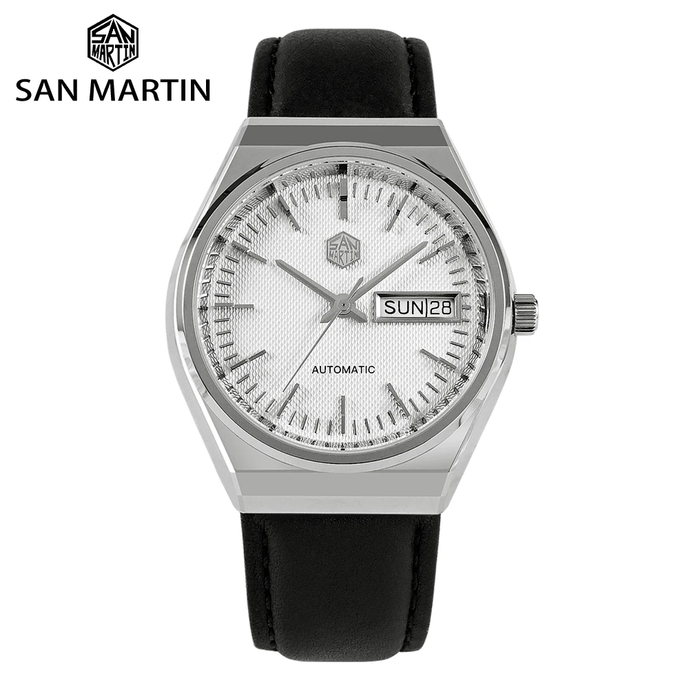 San Martin 37mm ST2100 Automatic Watch For Men Waterproof Watches Mechanical Wristwatch Day Date Display Luxury SN0102
San Martin 37mm ST2100 Automatic Watch For Men Waterproof Watches Mechanical Wristwatch Day Date Display Luxury SN0102