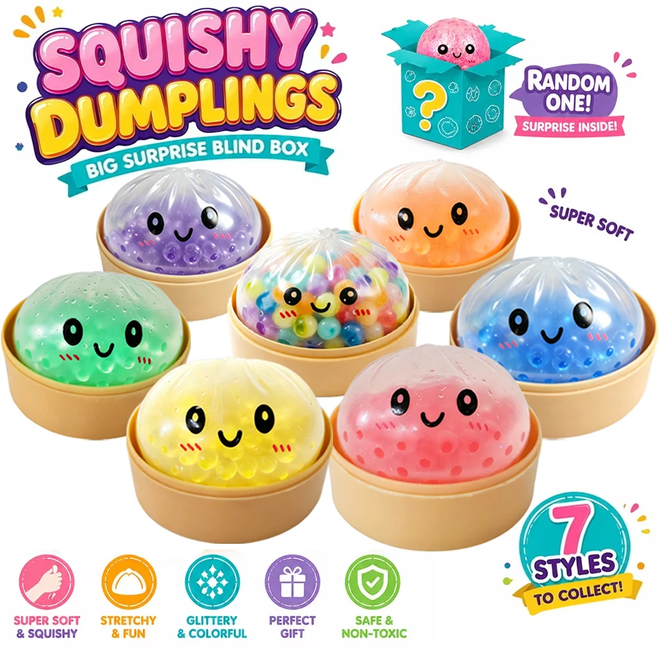 2026 Glitter Dumpling Squishy with Box Dumplings Sensory Squeeze Toy Decompression Slow Rising Anti Stress Reliever Sensory Gift
2026 Glitter Dumpling Squishy with Box Dumplings Sensory Squeeze Toy Decompression Slow Rising Anti Stress Reliever Sensory Gift