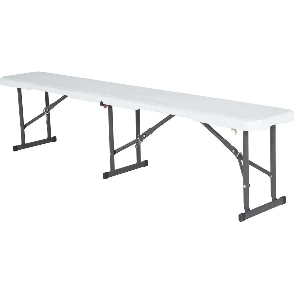 Portable Folding Bench, 6-Foot Seat, UV-Protected, Powder-Coated Steel, Lightweight, Stain-Resistant, Non-Marring Feet, Indoor/O
Portable Folding Bench, 6-Foot Seat, UV-Protected, Powder-Coated Steel, Lightweight, Stain-Resistant, Non-Marring Feet, Indoor/O