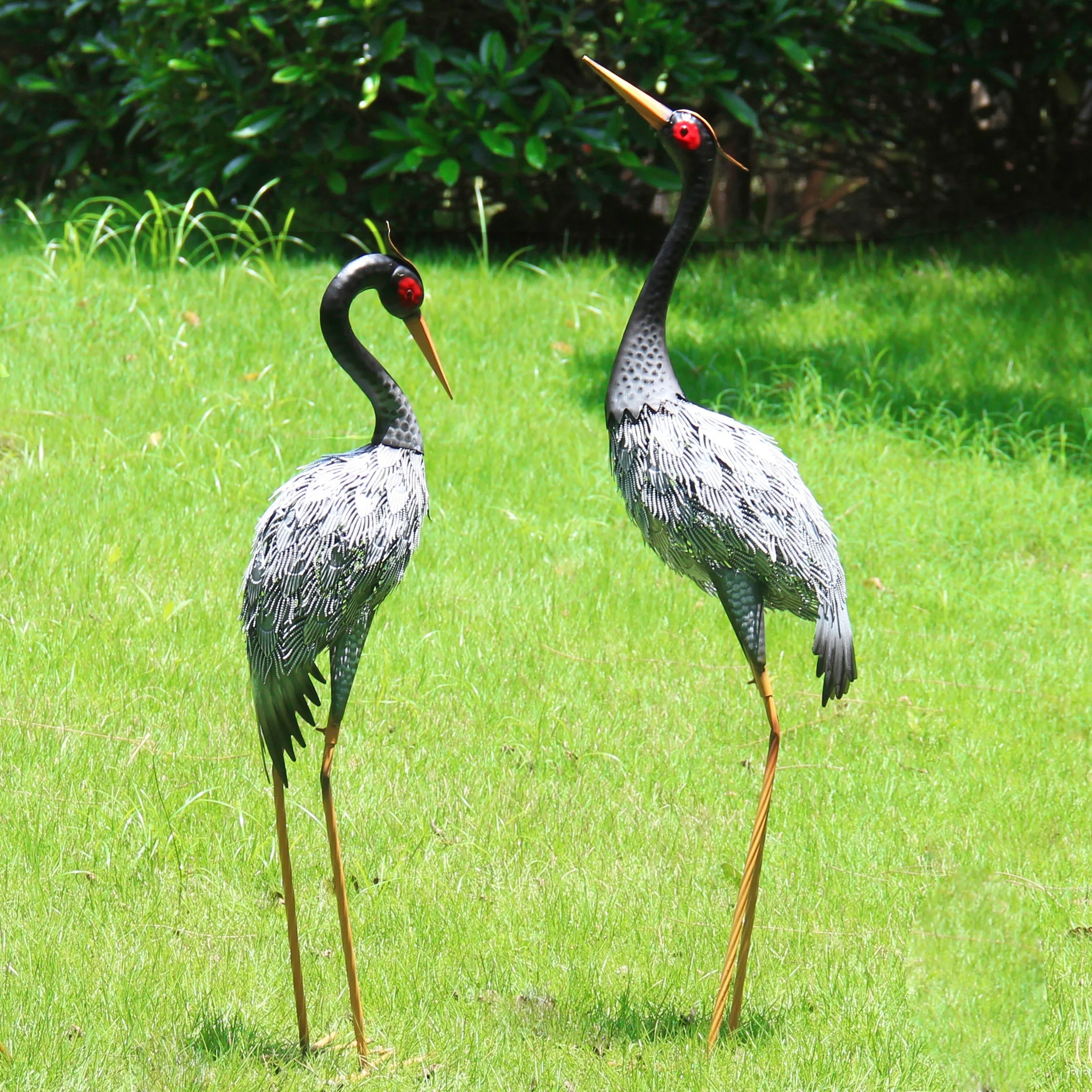 2pcs Elegant Metal Crane Statues - Weatherproof Outdoor Garden & Yard Art, Perfect for Patio, Lawn, Pool Decor
2pcs Elegant Metal Crane Statues - Weatherproof Outdoor Garden & Yard Art, Perfect for Patio, Lawn, Pool Decor