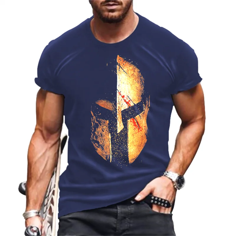 2023 New Summer Men's High Quality Fabric Spartan 3D Printed T-shirts O-Neck Short Sleeve Casual Sportswear Extra Size Shirts
2023 New Summer Men's High Quality Fabric Spartan 3D Printed T-shirts O-Neck Short Sleeve Casual Sportswear Extra Size Shirts