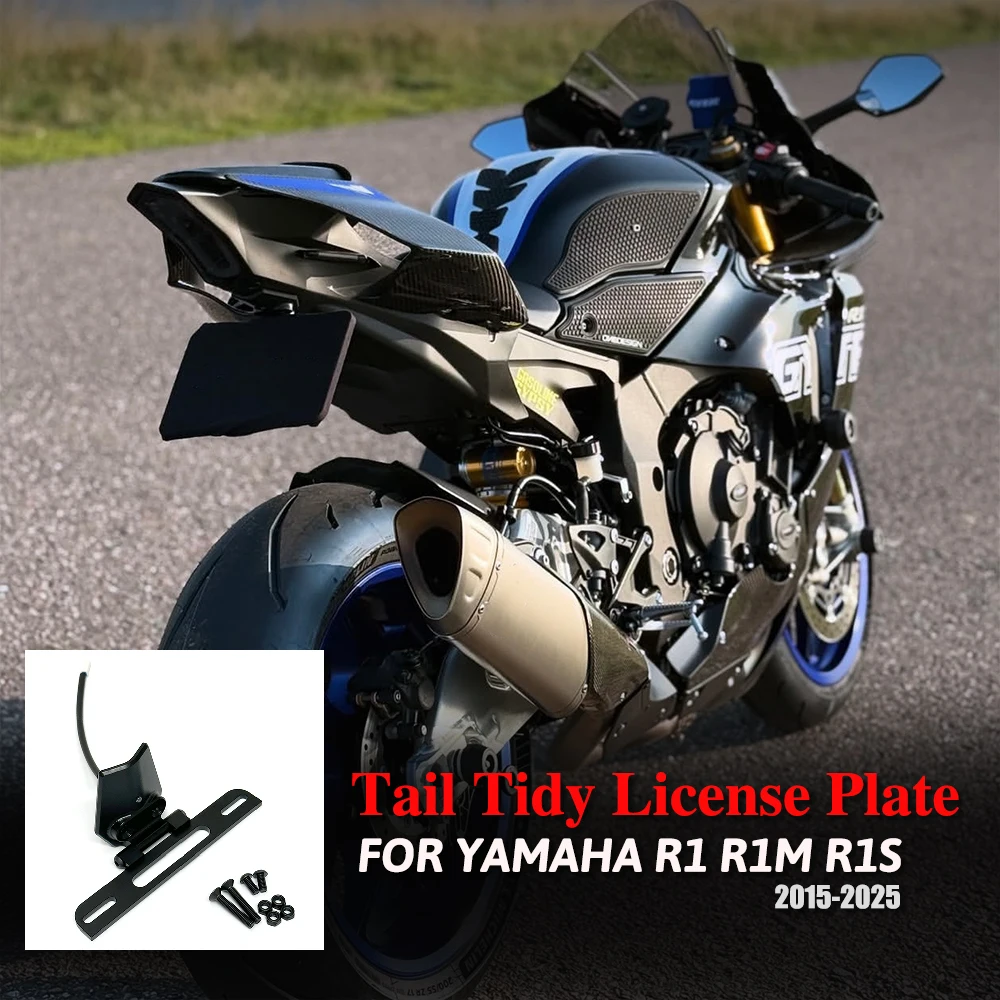 License plate bracket, Rear license Plate small bracket For For YZF R1 R1M R1S 2015-2025 Tail Tidy Fender License Plate Holder
License plate bracket, Rear license Plate small bracket For For YZF R1 R1M R1S 2015-2025 Tail Tidy Fender License Plate Holder