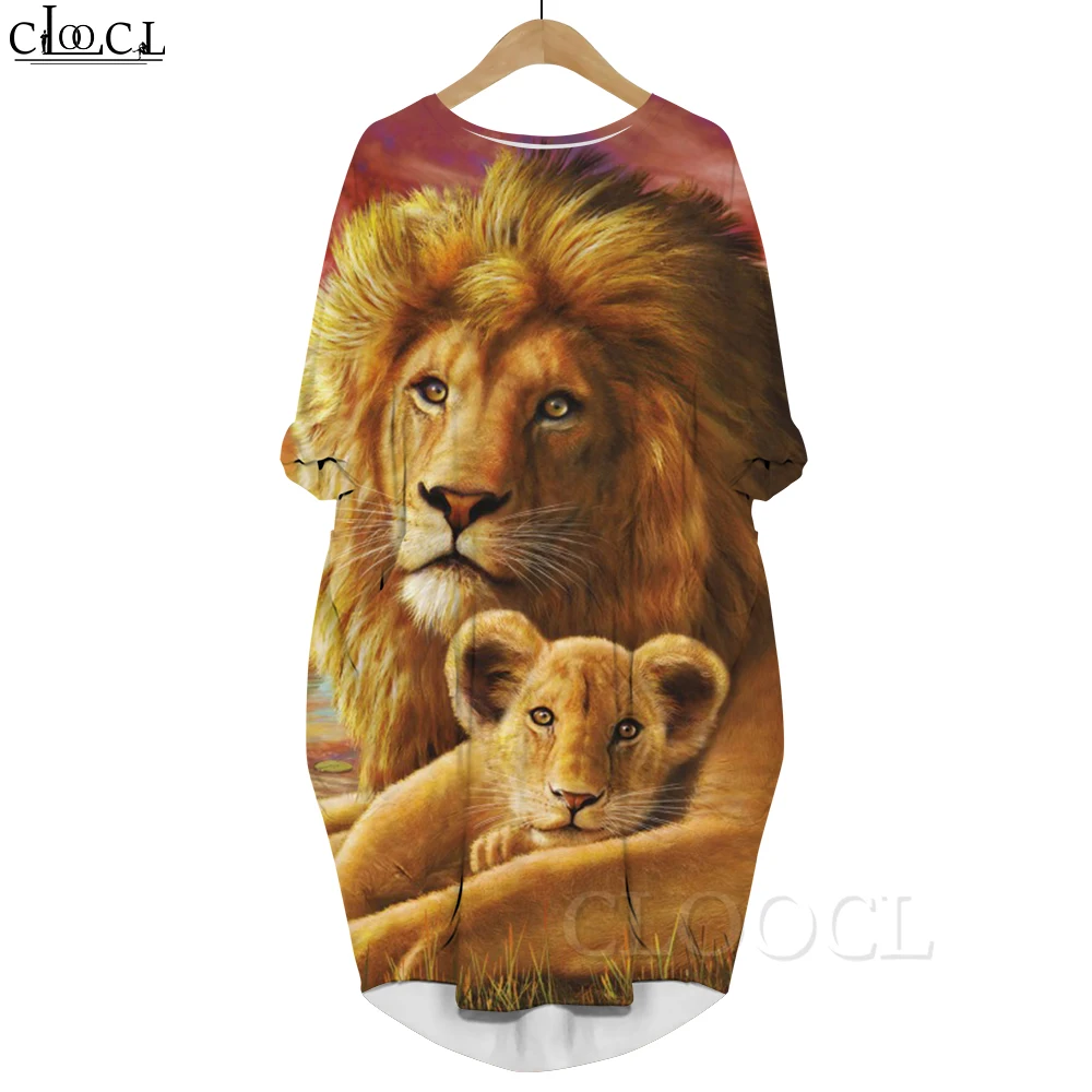CLOOCL 2022 New Fashion Golden Lion Printed Dress Animal Long-sleeve Pockets Dress Party Dresses Female Clothes Harajuku Style
CLOOCL 2022 New Fashion Golden Lion Printed Dress Animal Long-sleeve Pockets Dress Party Dresses Female Clothes Harajuku Style