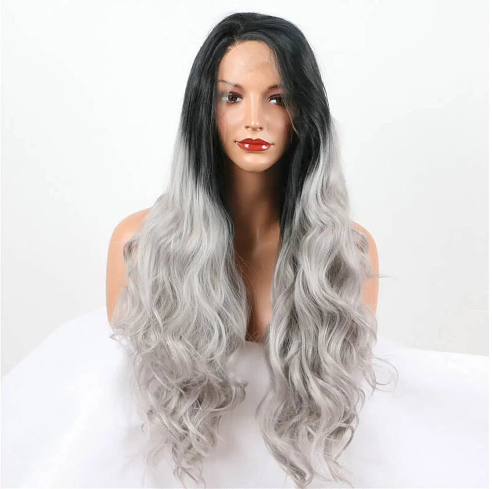 Серые синтетические парики с кружевной передней частью и черными корнями, длинные волнистые парики из термостойкого волокна, женские длинные мягкие парики омбре с кружевной вставкой
Серые синтетические парики с кружевной передней частью и черными корнями, длинные волнистые парики из термостойкого волокна, женские длинные мягкие парики омбре с кружевной вставкой