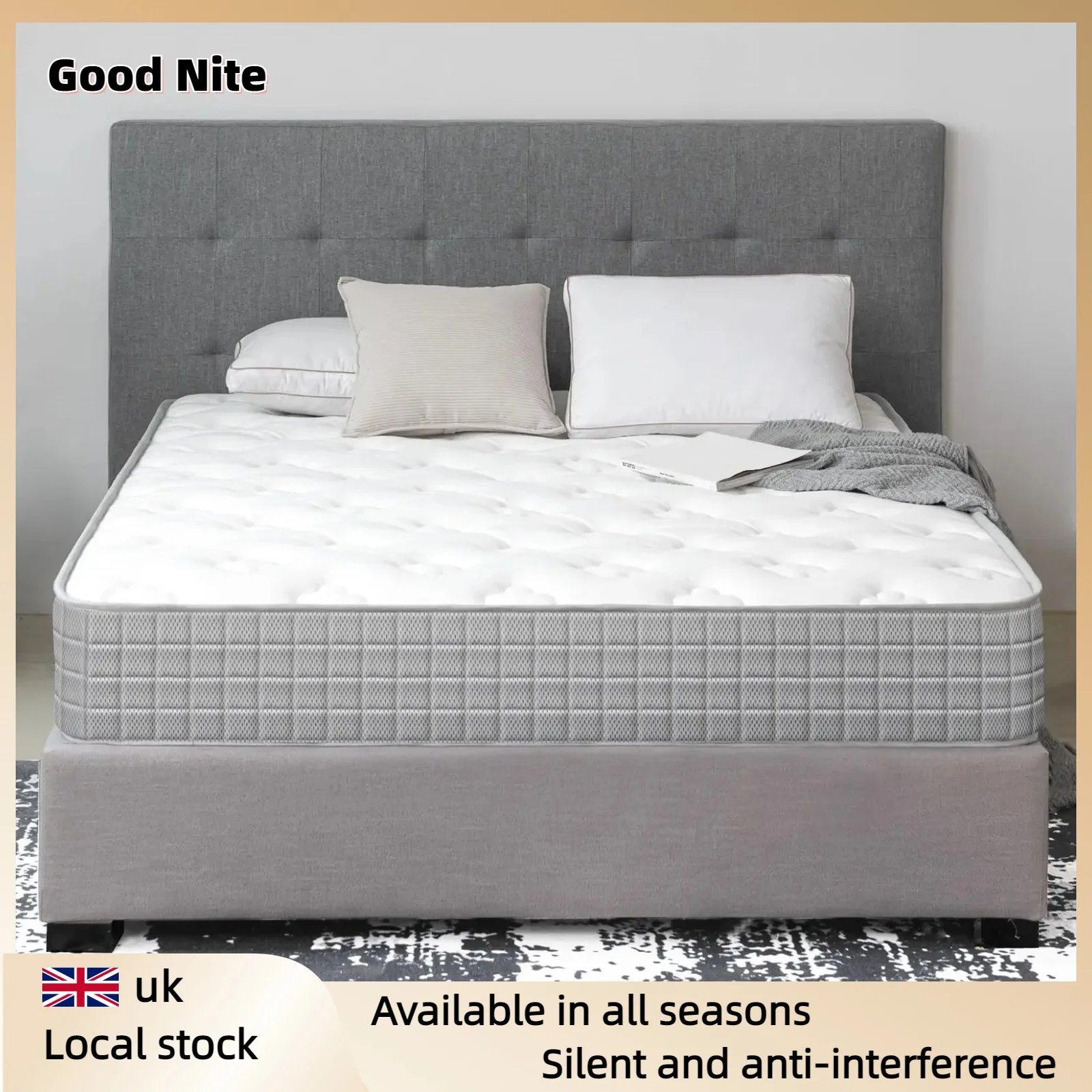 Customizable Double Mattress - 7 Inch Hybrid Spring & Memory Foam, Zoned Support
Customizable Double Mattress - 7 Inch Hybrid Spring & Memory Foam, Zoned Support