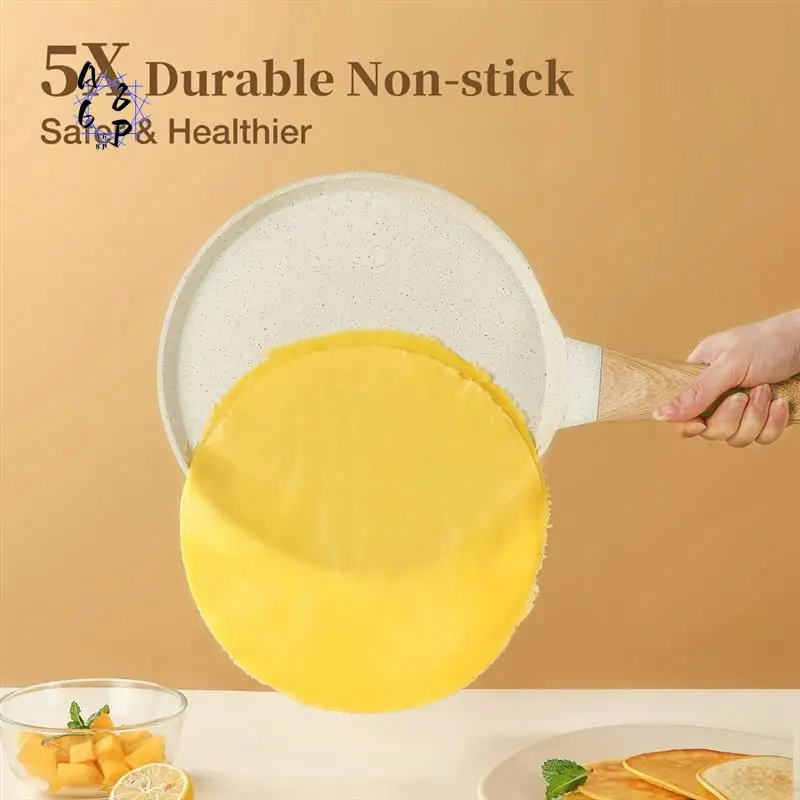 A68P-Crepe Pan Pancake Pan Nonstick Granite Egg Pan Omelette Pan, Crepe Maker Pan Dosa Pan, Tortillas Flat Skillet
A68P-Crepe Pan Pancake Pan Nonstick Granite Egg Pan Omelette Pan, Crepe Maker Pan Dosa Pan, Tortillas Flat Skillet