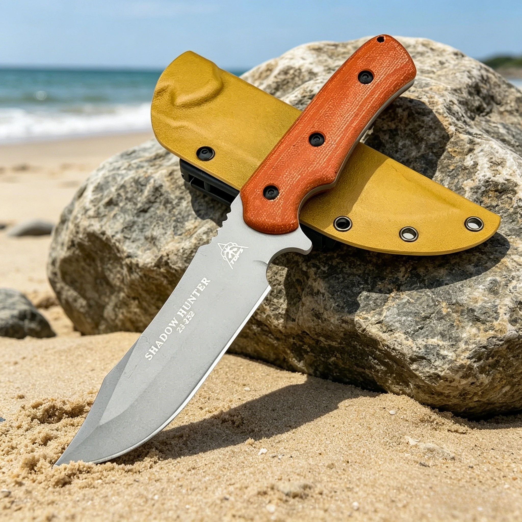 Outdoor Camping Fixed Blade – 8Cr13MoV Steel Micarta Handle Kydex Sheath High Hardness Blade Perfect for Adventure Outings
Outdoor Camping Fixed Blade – 8Cr13MoV Steel Micarta Handle Kydex Sheath High Hardness Blade Perfect for Adventure Outings