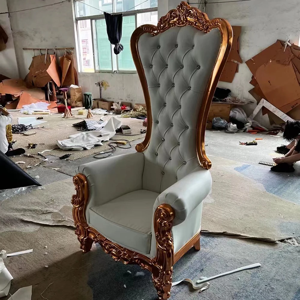 Wholesale High Back King Throne Chair Royal Gold Classic Luxurious Wooden European Antique Design Living Room
Wholesale High Back King Throne Chair Royal Gold Classic Luxurious Wooden European Antique Design Living Room