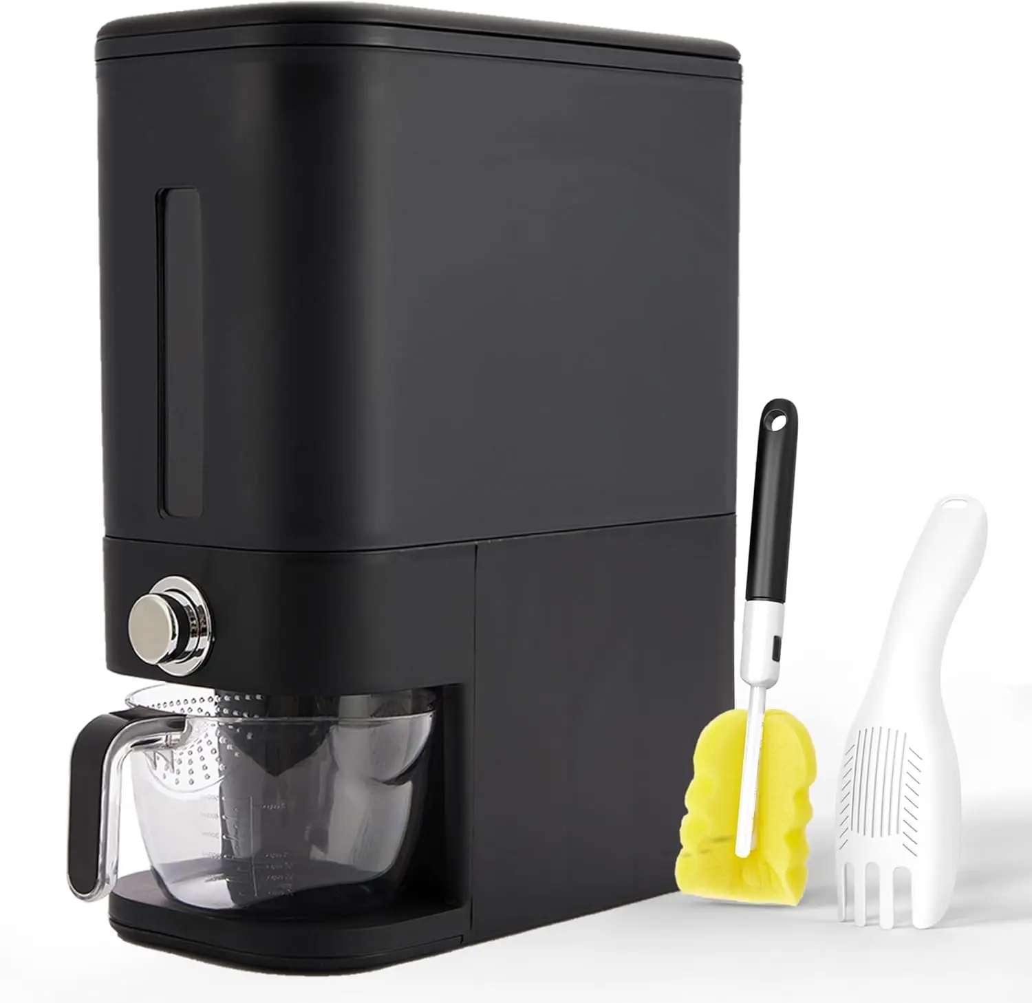 25 lbs Airtight Rice Dispenser with Scoop, Measuring Cup & Sponge for Fresh Food Storage
25 lbs Airtight Rice Dispenser with Scoop, Measuring Cup & Sponge for Fresh Food Storage