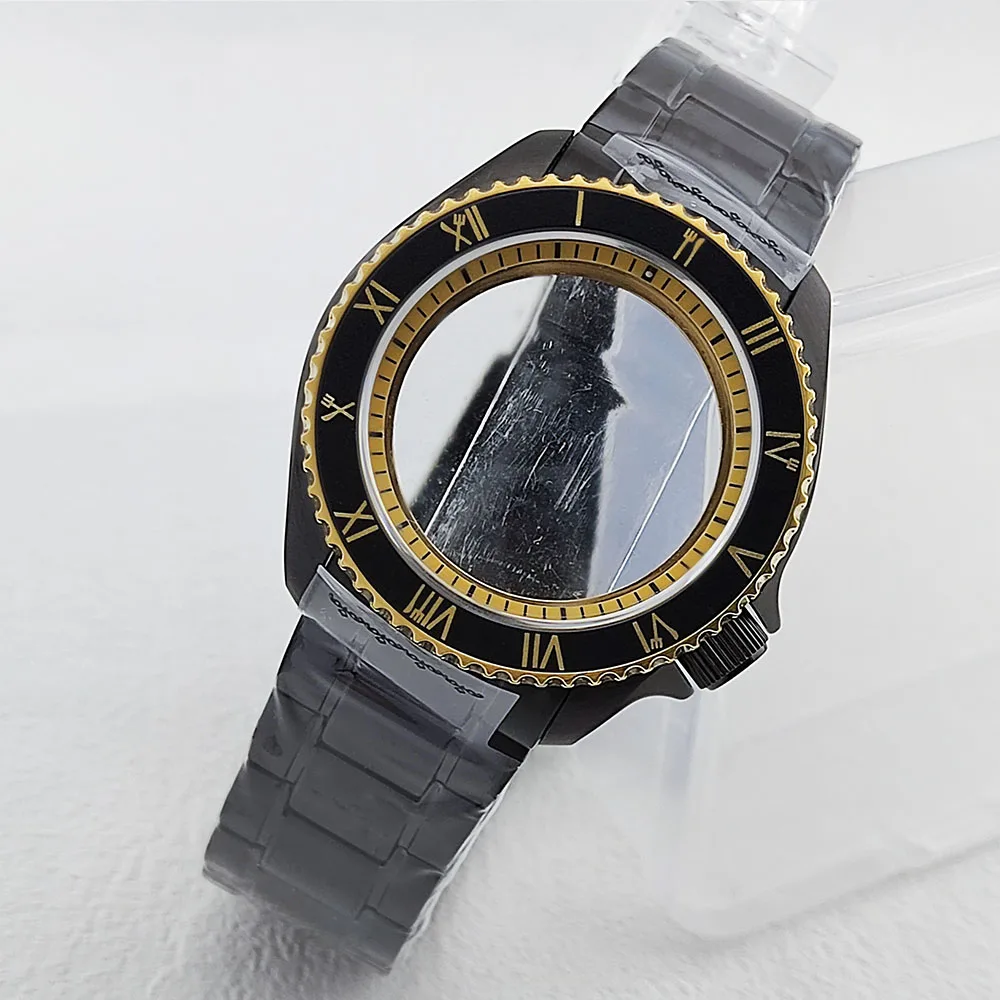 NH35 Case with watch strap High Quality Sapphire Glass Water Resistant Case For NH35/36 Movement Watch Replacement Parts
NH35 Case with watch strap High Quality Sapphire Glass Water Resistant Case For NH35/36 Movement Watch Replacement Parts