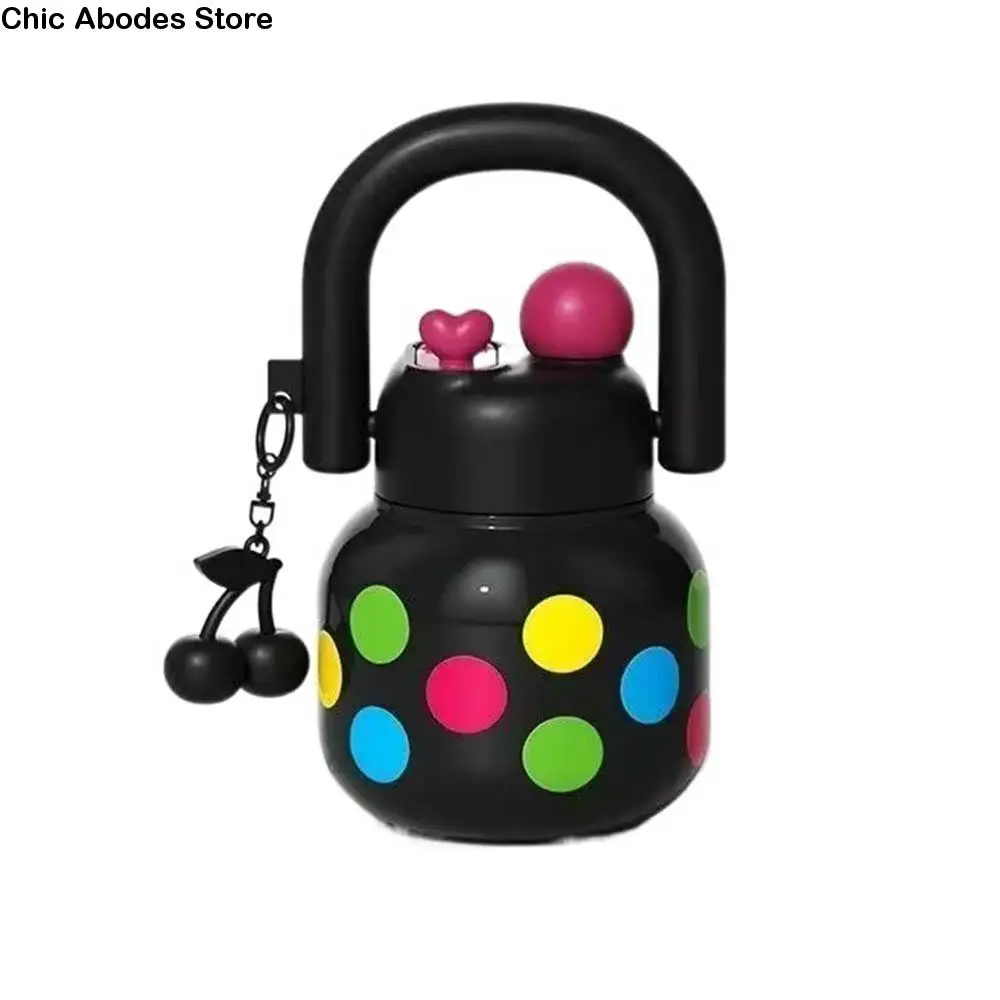 Large Capacity Kids Water Sippy Cup Cherry Bowknot Double Drink Straw Water Bottle with Straw 304 Stainless Steel
Large Capacity Kids Water Sippy Cup Cherry Bowknot Double Drink Straw Water Bottle with Straw 304 Stainless Steel