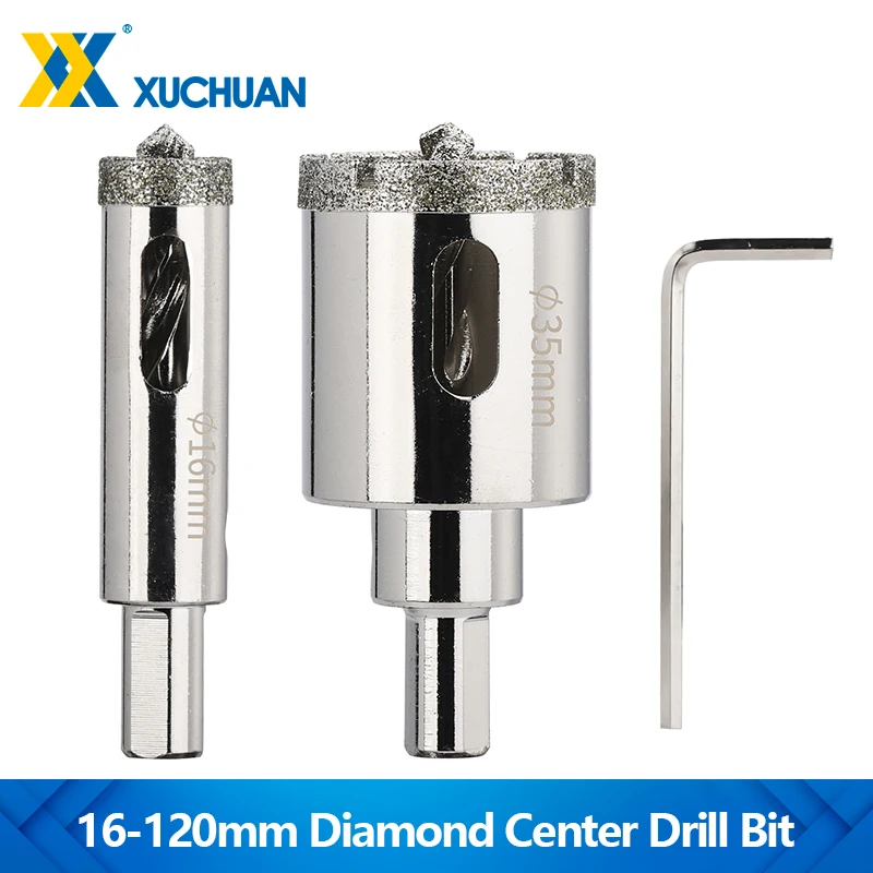 XUCHUAN Drill Bit Positioning Diamond Coated Center Drill Bit 16-120mm Hole Saw Cutter Hole Opener For Drilling Marble Glass
XUCHUAN Drill Bit Positioning Diamond Coated Center Drill Bit 16-120mm Hole Saw Cutter Hole Opener For Drilling Marble Glass