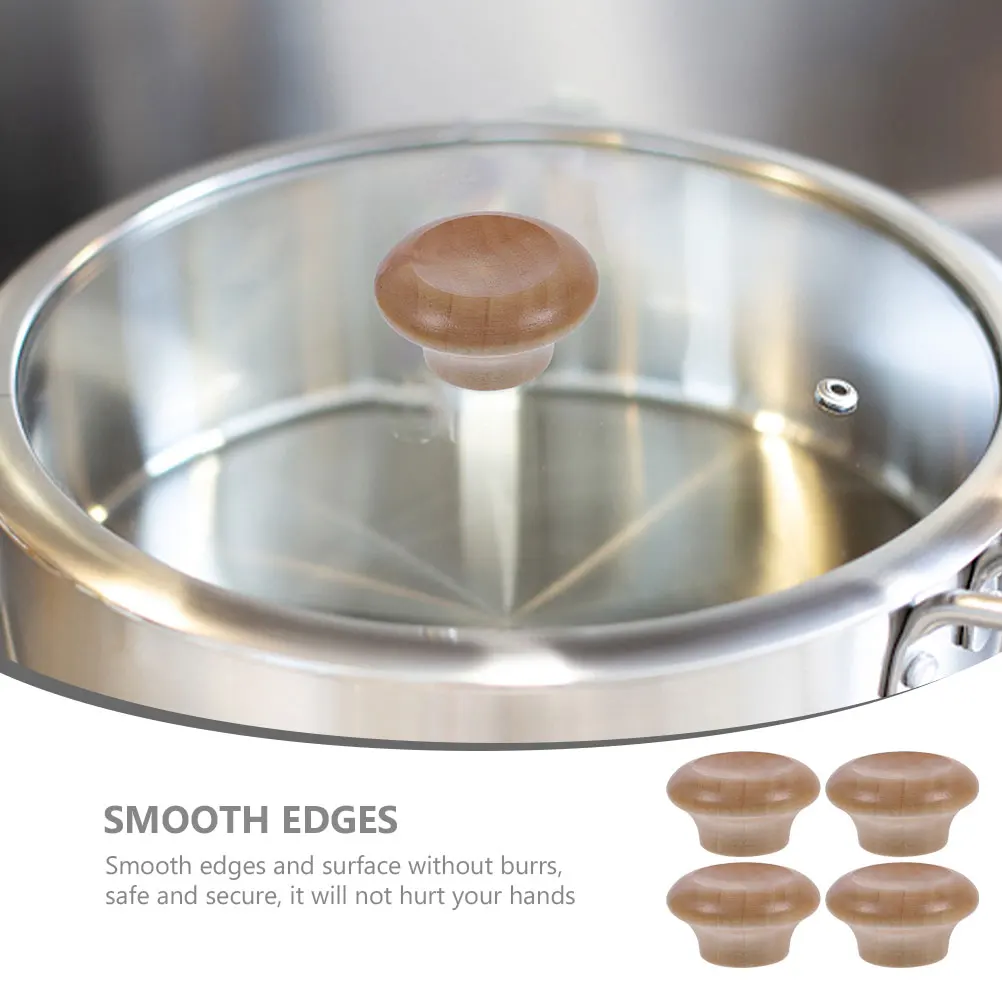 4pcs Pot Handles Wood Material High Temp Resistant Cookware Knobs Wood Pot Lid Handles Household Pan Replacements Tools
4pcs Pot Handles Wood Material High Temp Resistant Cookware Knobs Wood Pot Lid Handles Household Pan Replacements Tools