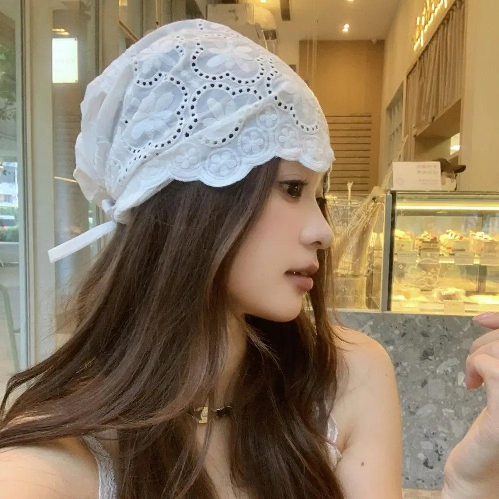 Casual Hollow Out Embroidered Lace Hat Breathable Spicy Girl Beanies Hat Korean Style Thin Skullcap Apparel Accessories
Casual Hollow Out Embroidered Lace Hat Breathable Spicy Girl Beanies Hat Korean Style Thin Skullcap Apparel Accessories
