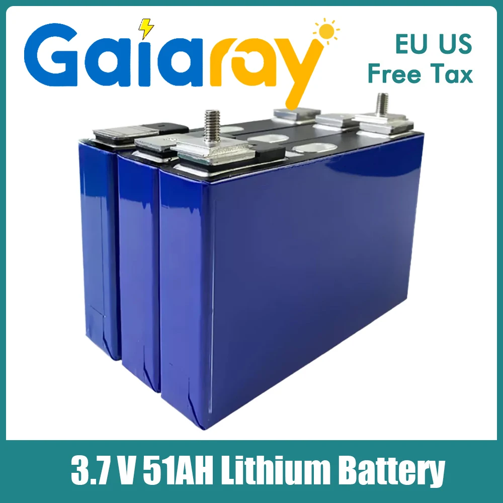 Литий-ионные аккумуляторы Gaiaray CATL, 3,7 В, 50 Ач, литий-ионные, 51 Ач нм, призматические аккумуляторы для солнечной системы на колесах, яхты, гольф-каров
Литий-ионные аккумуляторы Gaiaray CATL, 3,7 В, 50 Ач, литий-ионные, 51 Ач нм, призматические аккумуляторы для солнечной системы на колесах, яхты, гольф-каров