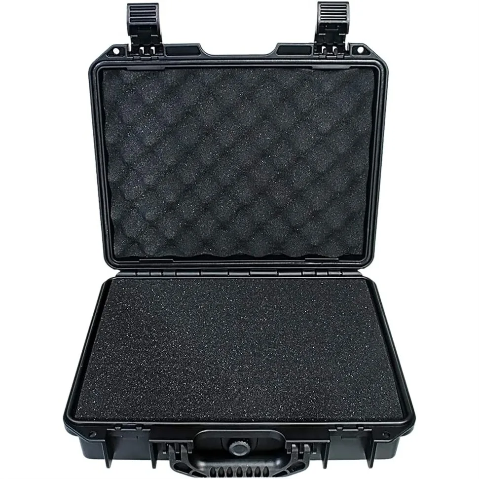 Waterproof Hard Case with Customizable Foam Insert for Camera, Gun, Tools - 14in
Waterproof Hard Case with Customizable Foam Insert for Camera, Gun, Tools - 14in