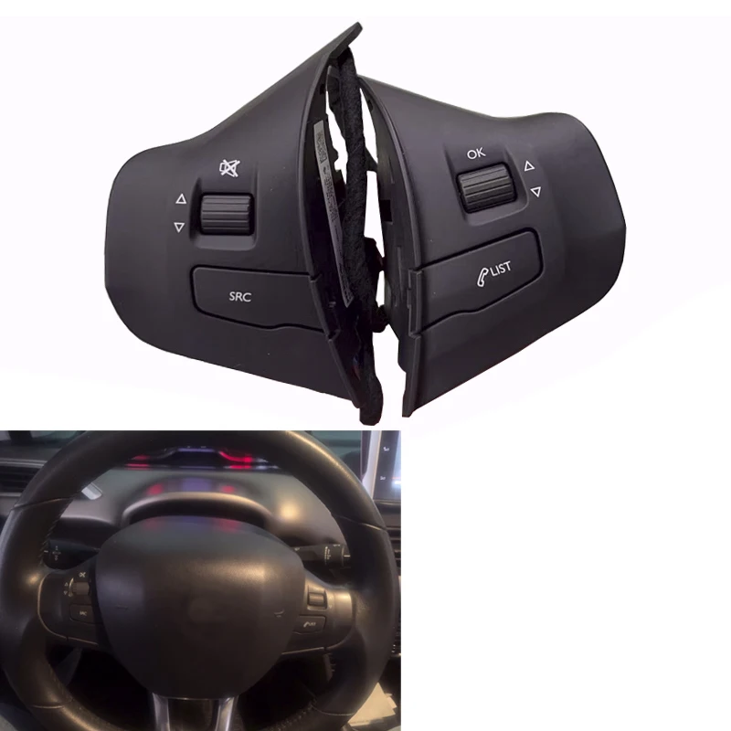 Car Cruise Steering Wheel Buttons For Peugeot 308 2008 208 2014 - 2017 Audio Volume Control Switch
Car Cruise Steering Wheel Buttons For Peugeot 308 2008 208 2014 - 2017 Audio Volume Control Switch