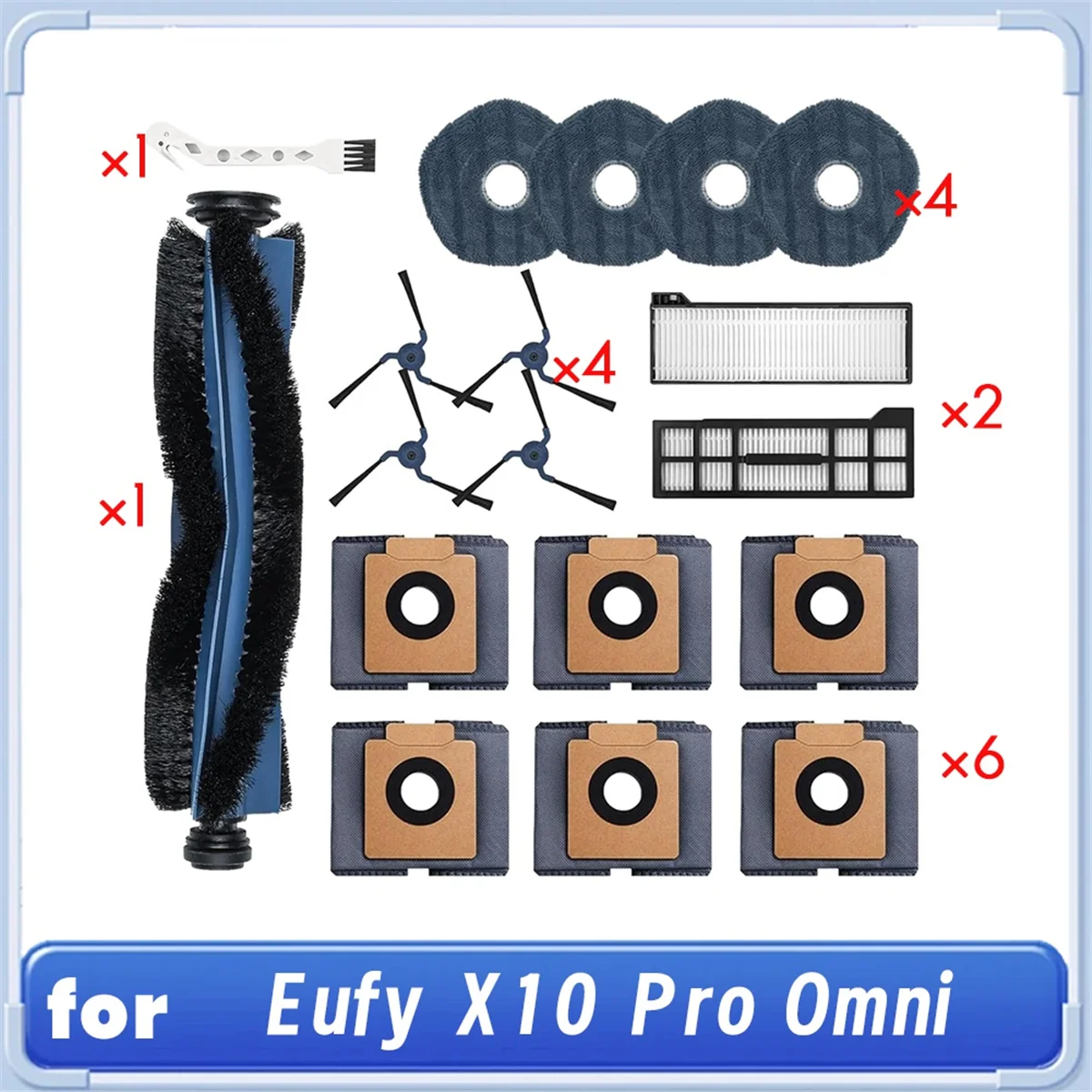 NEW For X10 Pro Omni Self Emptying Robot Vacuum Main Side Brush HEPA Filter Mop Pad Essential Vacuum Accessories
NEW For X10 Pro Omni Self Emptying Robot Vacuum Main Side Brush HEPA Filter Mop Pad Essential Vacuum Accessories