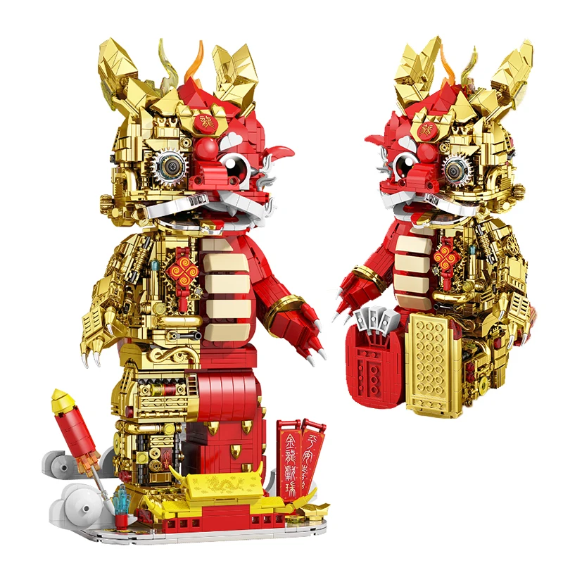 Electroplating Semi Mechanical Chinese Dragon Building Block Golden Dragon Model Building Block Puzzle Decor Toys For Kids Gifts
Electroplating Semi Mechanical Chinese Dragon Building Block Golden Dragon Model Building Block Puzzle Decor Toys For Kids Gifts