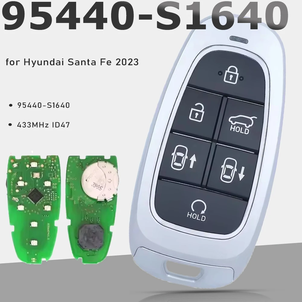 KEYECU P/N: 95440-S1640 для Hyundai Santa Fe 2023 Смарт-дистанционный ключ 6-кнопочный брелок без ключа Go ID47 Чип 433 МГц Брелок
KEYECU P/N: 95440-S1640 для Hyundai Santa Fe 2023 Смарт-дистанционный ключ 6-кнопочный брелок без ключа Go ID47 Чип 433 МГц Брелок