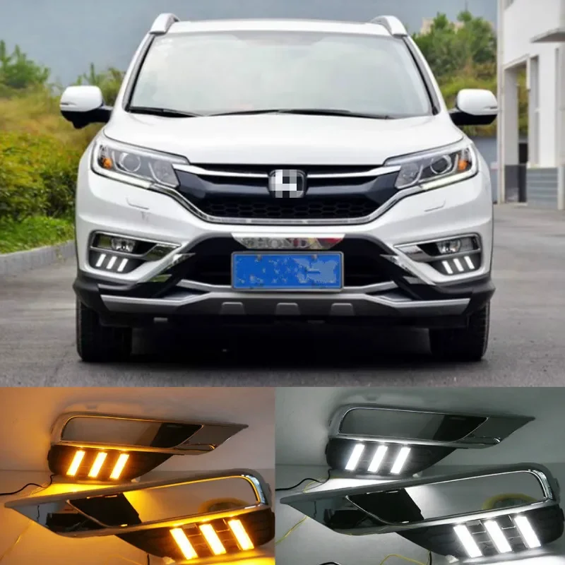1 Set 12V ABS LED Daytime Running Light Daylight With Yellow Turn Signal Lamp For Honda CRV CR-V 2015 2016 DRL
1 Set 12V ABS LED Daytime Running Light Daylight With Yellow Turn Signal Lamp For Honda CRV CR-V 2015 2016 DRL