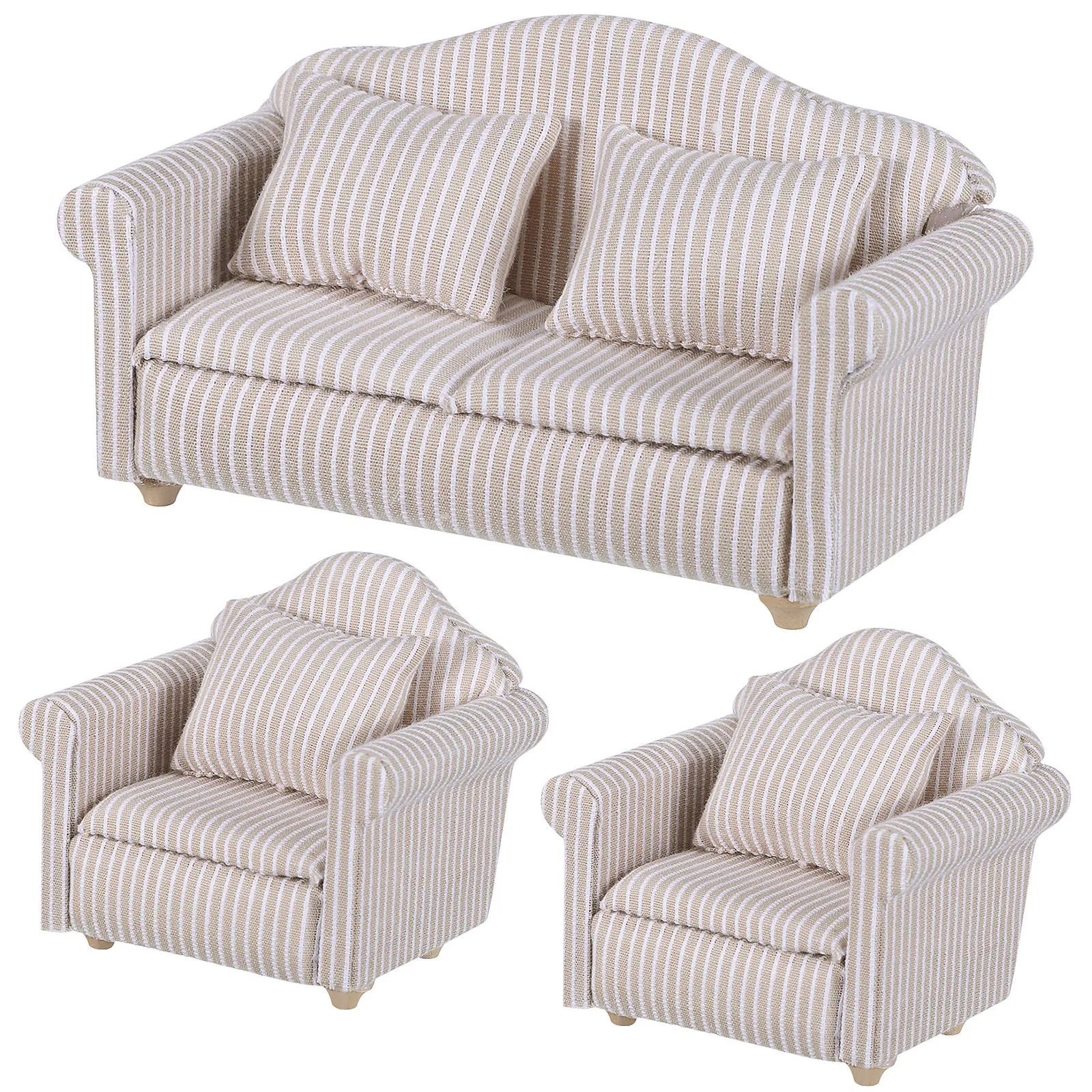 Набор из 3 миниатюрных диванов для детской комнаты, декора гостиной, кабинета, офиса, для развития творческого воображения
Набор из 3 миниатюрных диванов для детской комнаты, декора гостиной, кабинета, офиса, для развития творческого воображения