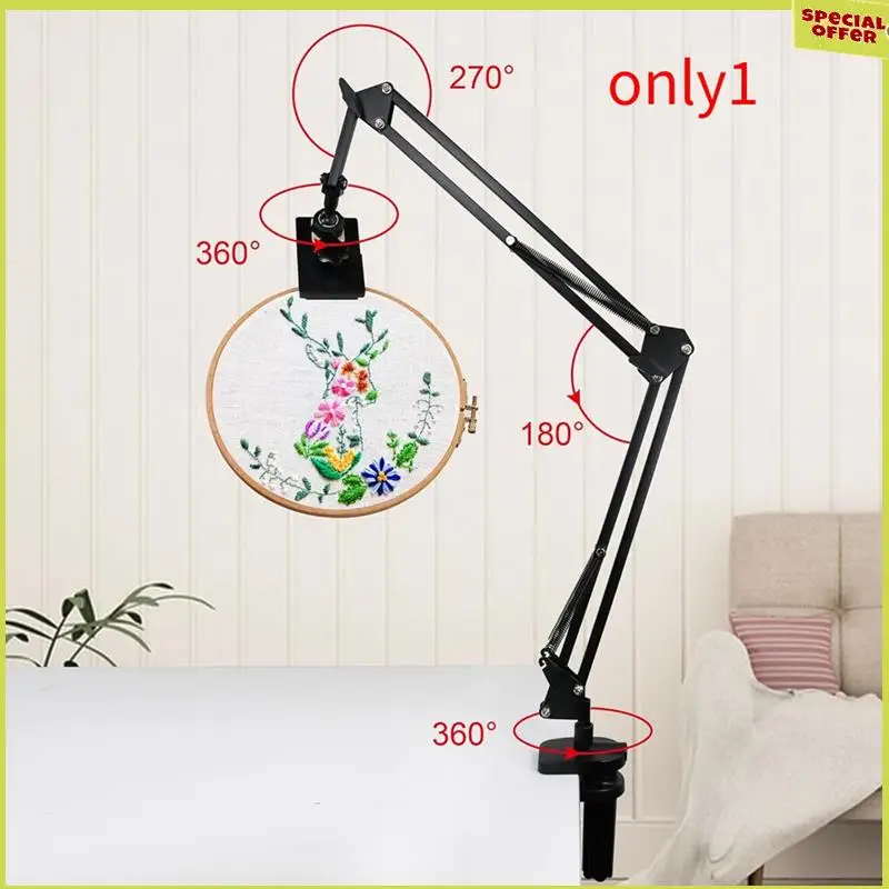 A34R Tablet Stand Suitable For Desktop Installation With 360° Rotation, Embroidery Hoop Stand, Mobile Stand For Office Desk B Du
A34R Tablet Stand Suitable For Desktop Installation With 360° Rotation, Embroidery Hoop Stand, Mobile Stand For Office Desk B Du