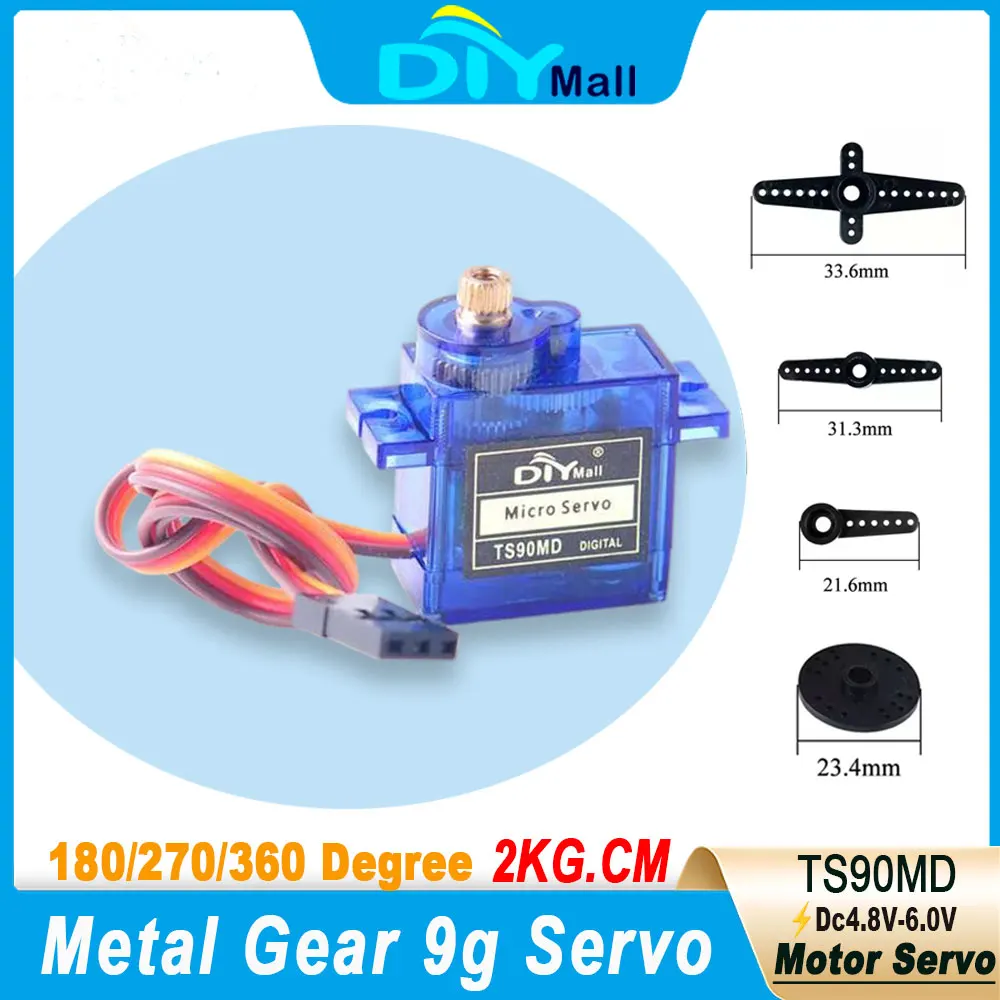Цифровой сервопривод 9g TS90MD, управляемый на 180/270 градусов, 360 градусов, 4,8-6,0 В, цельнометаллическая шестерня, синий для радиоуправляемых самолетов, роботов, проект «сделай сам»
Цифровой сервопривод 9g TS90MD, управляемый на 180/270 градусов, 360 градусов, 4,8-6,0 В, цельнометаллическая шестерня, синий для радиоуправляемых самолетов, роботов, проект «сделай сам»
