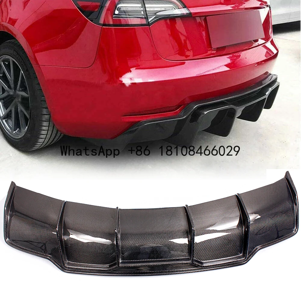 Sedan 2017-2023 Carbon Fiber Rear Bumper Diffuser Lip Spoiler for Model 3
Sedan 2017-2023 Carbon Fiber Rear Bumper Diffuser Lip Spoiler for Model 3