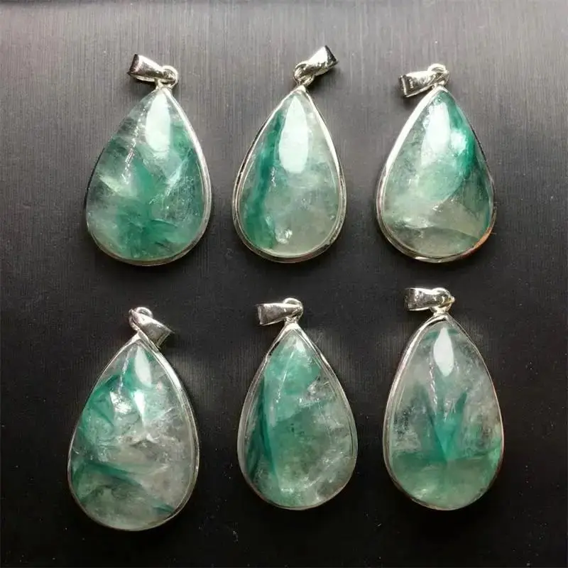 S925 Natural Emerald Quartz Teardrop Pendant Jewelry Fashion Necklace Earrings Accessories Healing Gift 1PCS
S925 Natural Emerald Quartz Teardrop Pendant Jewelry Fashion Necklace Earrings Accessories Healing Gift 1PCS