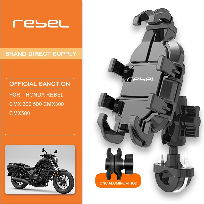 Motorcycle Riding Phone Holder Stand Mount Bracket For Honda Rebel CMX 300 500 CMX300 CMX500 NEW-2025 LOGO Aluminum Alloy
Motorcycle Riding Phone Holder Stand Mount Bracket For Honda Rebel CMX 300 500 CMX300 CMX500 NEW-2025 LOGO Aluminum Alloy