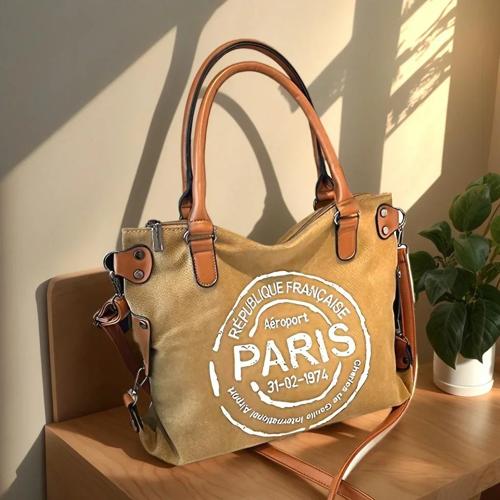 KISMIS Trendy Tote Canvas Bag, Women's Large Capacity Shoulder Bag, Casual Commuter Crossbody Tote Bag for Daily Use
KISMIS Trendy Tote Canvas Bag, Women's Large Capacity Shoulder Bag, Casual Commuter Crossbody Tote Bag for Daily Use