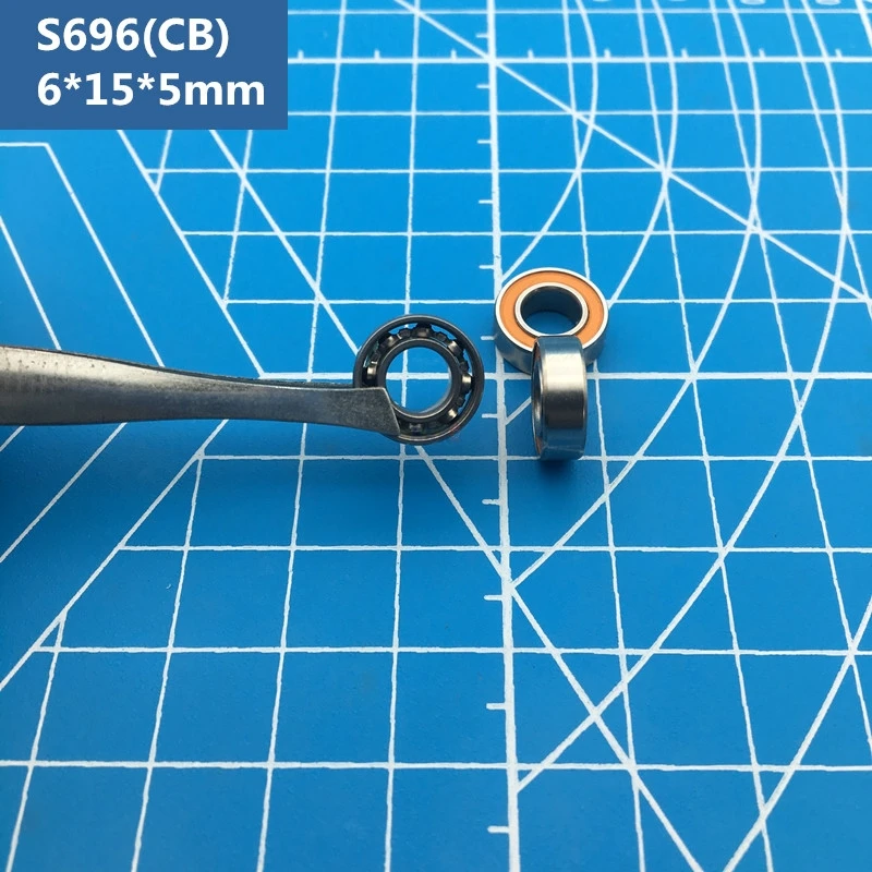 2pcs ABEC-7 S696-2RS Orange Sealed Hybrid Ceramic Stainless Steel Deep Groove Ball Bearing 6mm X 15mm X 5mm S696 2RS
2pcs ABEC-7 S696-2RS Orange Sealed Hybrid Ceramic Stainless Steel Deep Groove Ball Bearing 6mm X 15mm X 5mm S696 2RS