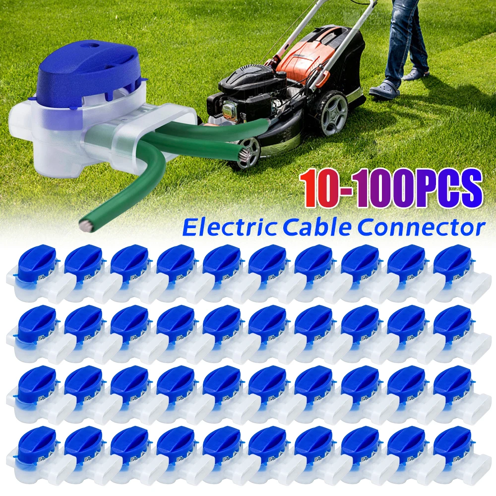 Electric Cable Connectors Waterproof Connector/Connection Clamps Without Stripping for Gardena/Husqvarna/Worx/Robomow Lawnmower
Electric Cable Connectors Waterproof Connector/Connection Clamps Without Stripping for Gardena/Husqvarna/Worx/Robomow Lawnmower