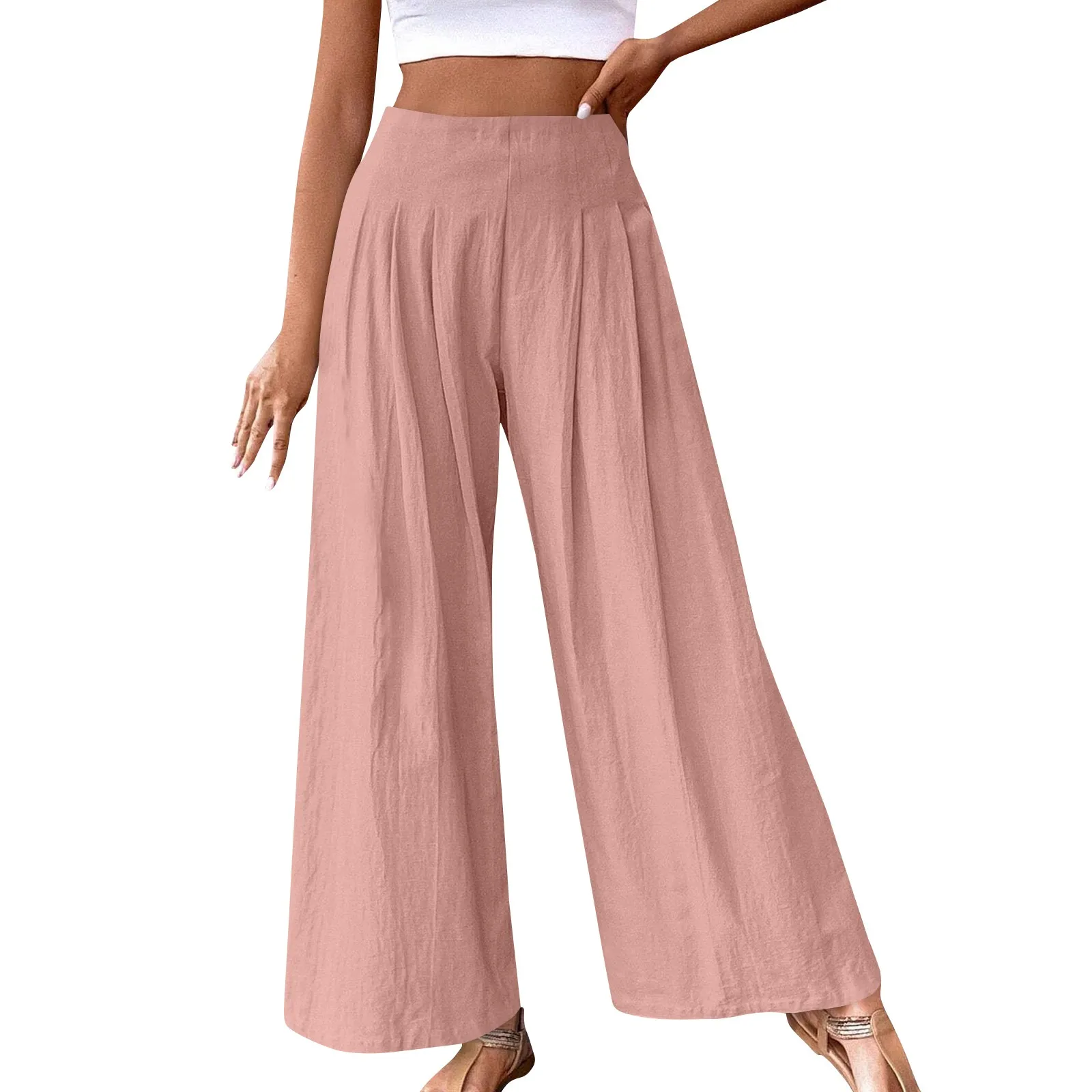 Women'S Fashion Casual Comfortable Elegant Cotton And Linen Solid Color Comfortable Mid-Waist Nine-Point Pants Ropa De Mujer
Women'S Fashion Casual Comfortable Elegant Cotton And Linen Solid Color Comfortable Mid-Waist Nine-Point Pants Ropa De Mujer