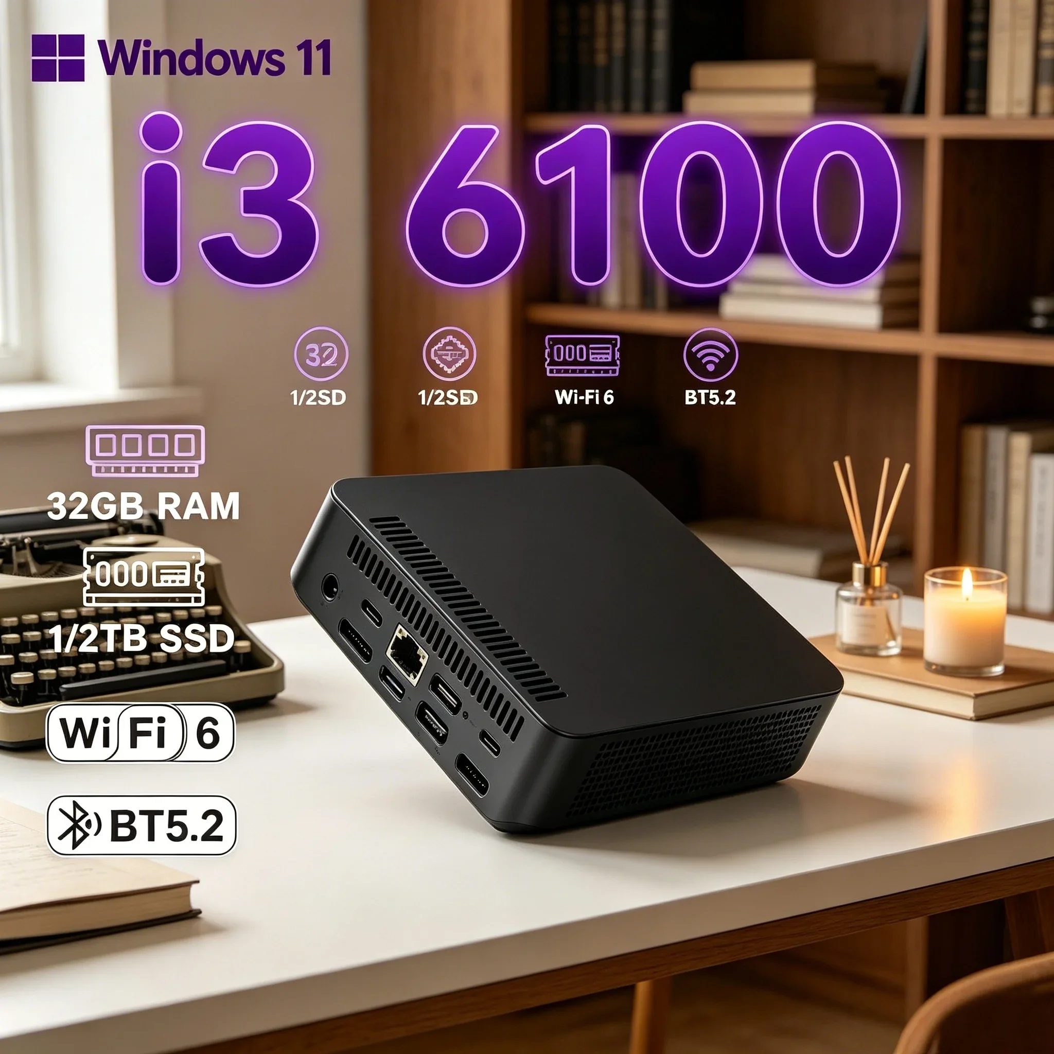 European Popular Mini PC Durable Quality Stable Running Basic Daily Use Mini Computer
European Popular Mini PC Durable Quality Stable Running Basic Daily Use Mini Computer