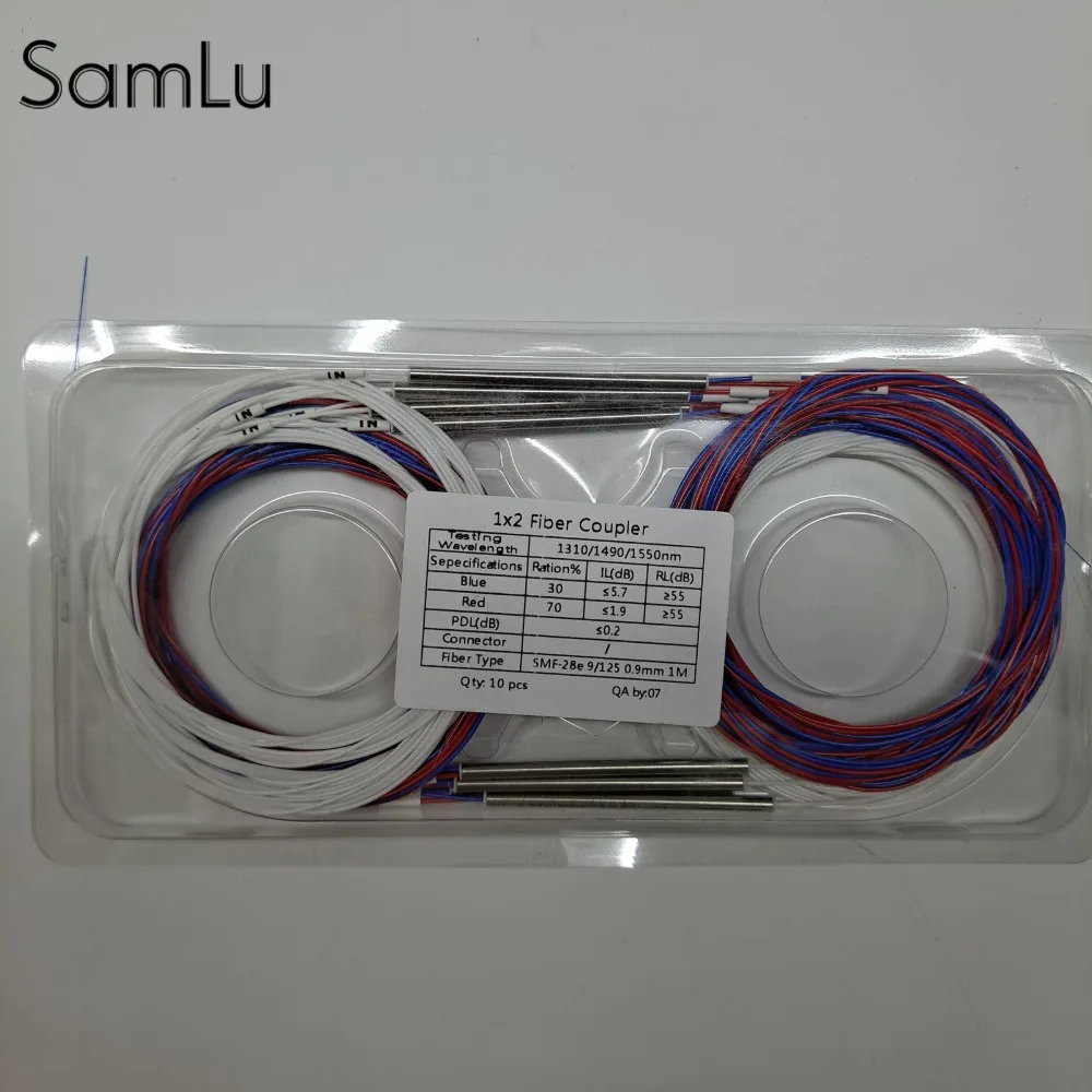 10Pcs/Lot 2/98 1/99 30/70 40/60 50/50 Different Types 1X2 0.9Mm Unbalanced Coupler Fiber Optic FBT Splitter, Without Connectors
10Pcs/Lot 2/98 1/99 30/70 40/60 50/50 Different Types 1X2 0.9Mm Unbalanced Coupler Fiber Optic FBT Splitter, Without Connectors
