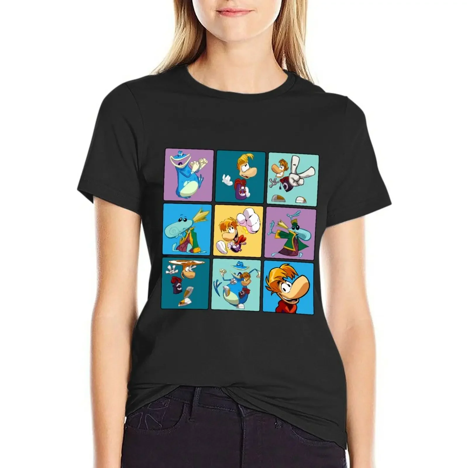 Футболка Rayman Squares с животным принтом, забавная винтажная одежда, милая одежда, женская одежда 
Футболка Rayman Squares с животным принтом, забавная винтажная одежда, милая одежда, женская одежда