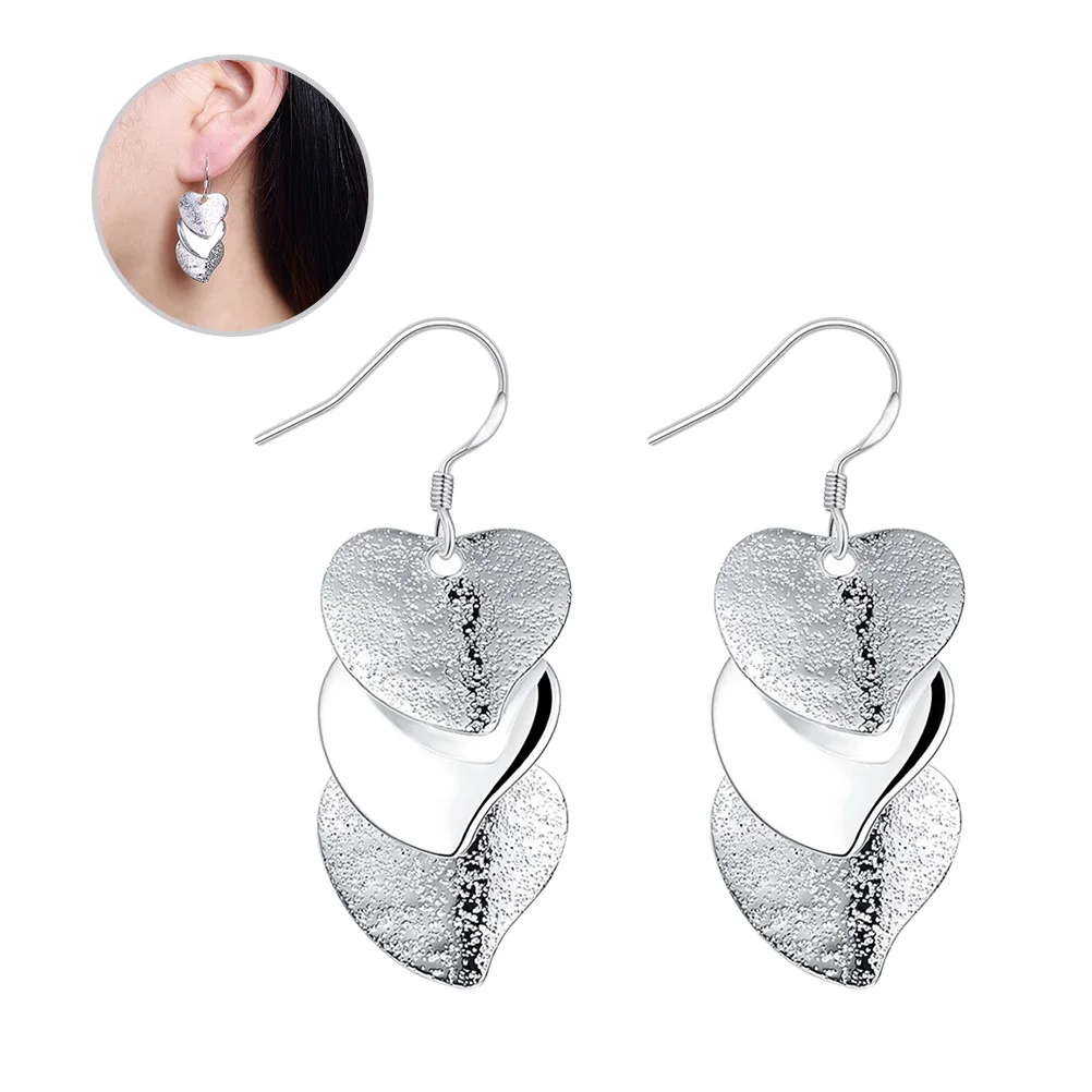 Silver-plated Earrings Heart Trendy Classic Fashion Pendant Alloy Dangle Ladies
Silver-plated Earrings Heart Trendy Classic Fashion Pendant Alloy Dangle Ladies