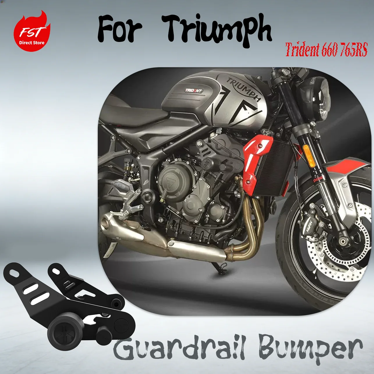 Crash Bars Elastic Buffer Anti-Fall Sliders Bumper Protector for Triumph Trident 660 765RS Motorcycle Modified Accessories
Crash Bars Elastic Buffer Anti-Fall Sliders Bumper Protector for Triumph Trident 660 765RS Motorcycle Modified Accessories
