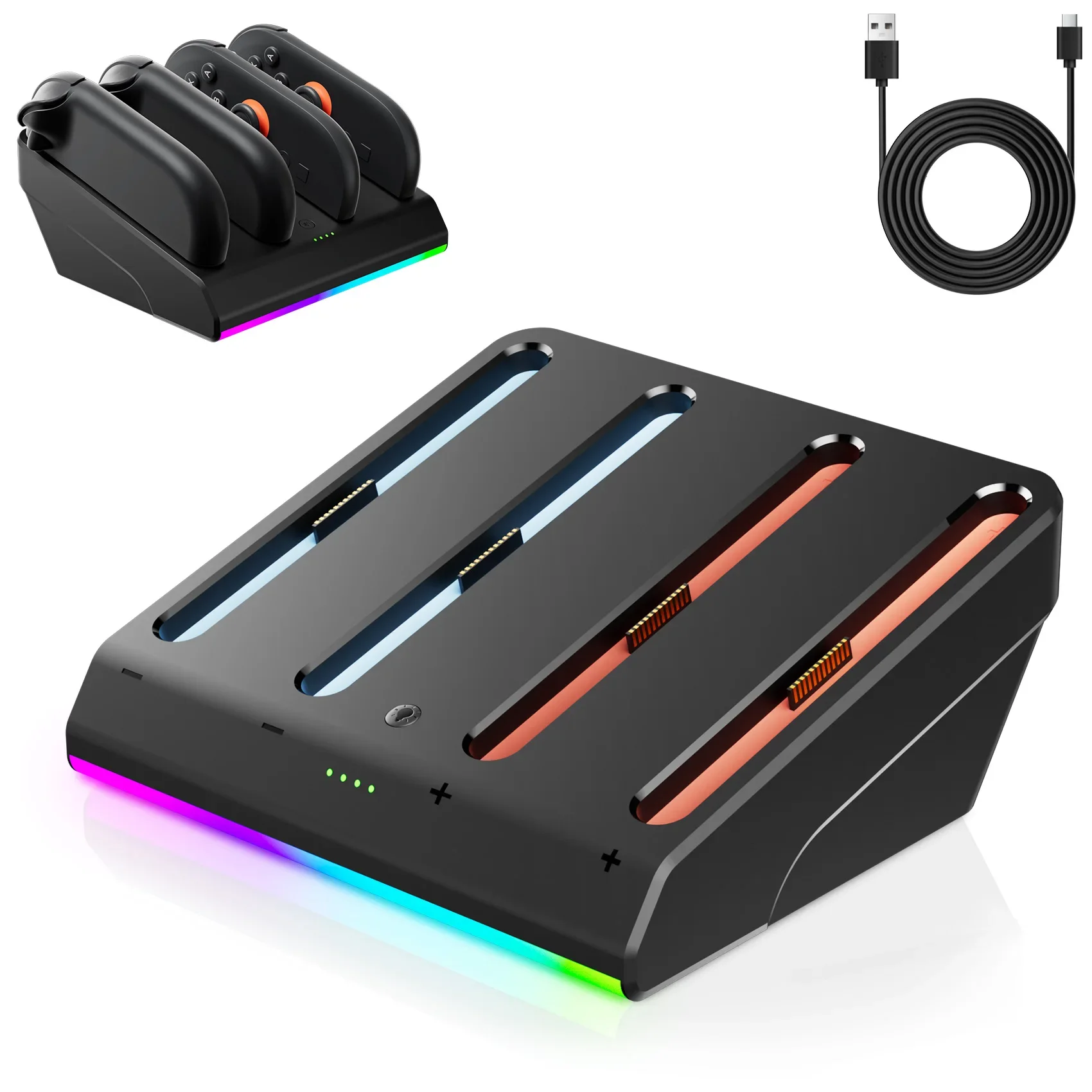 For Nintendo Switch 2 Dock Charging Station with Power Cable and Controller Charger Featuring Indicator Lights
For Nintendo Switch 2 Dock Charging Station with Power Cable and Controller Charger Featuring Indicator Lights