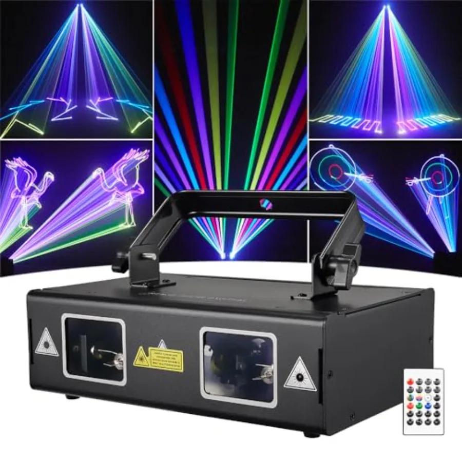 Animation Laser Light DJ Light, Stage Party Lazer 3D RGB Full Color with DMX512, Music Sound and Remote, Great for Club Party D
Animation Laser Light DJ Light, Stage Party Lazer 3D RGB Full Color with DMX512, Music Sound and Remote, Great for Club Party D