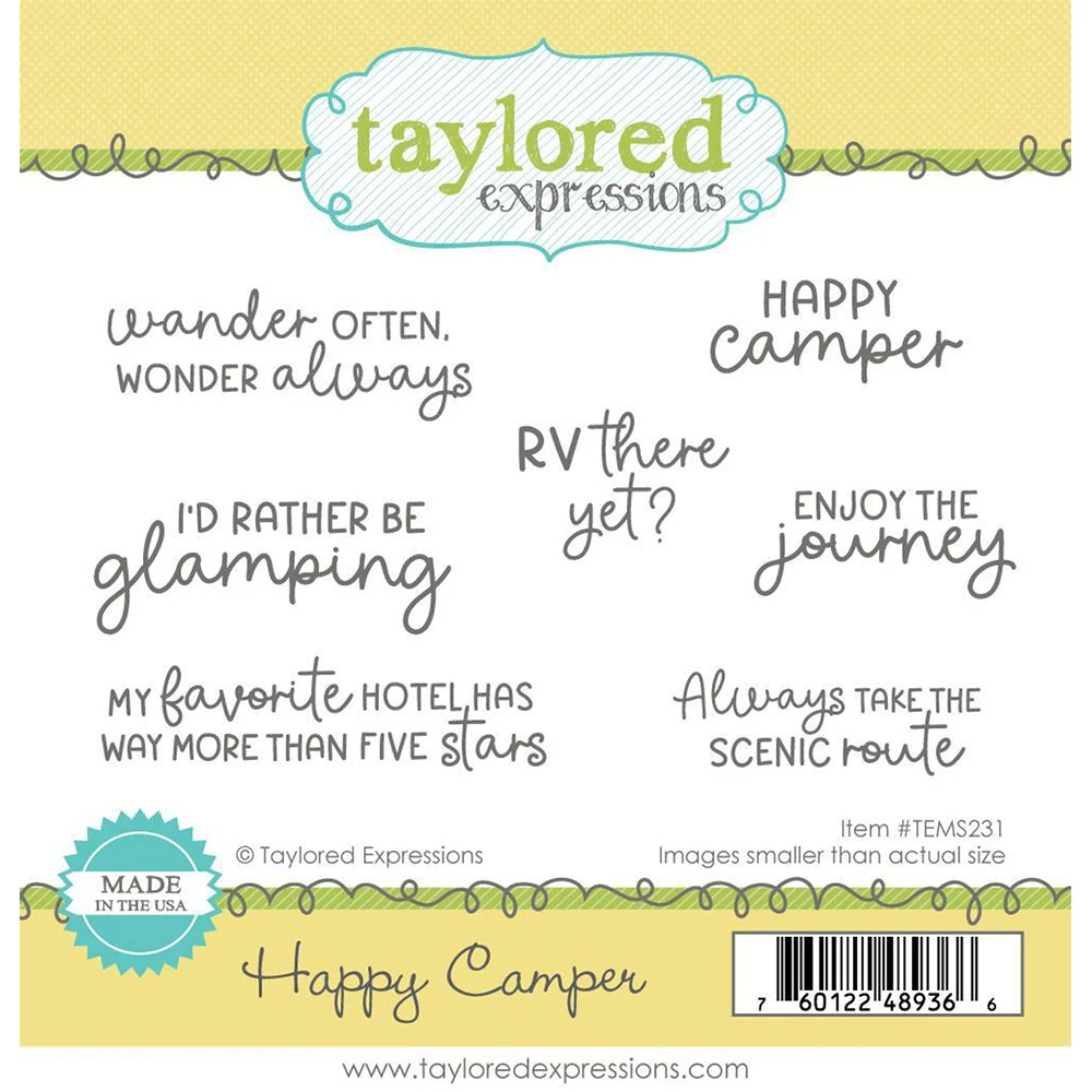 Happy Camper Silicone Stamps 2023 New Reusable Handmade DIY Embossing Make Scrapbooking Photo Album Crafts
Happy Camper Silicone Stamps 2023 New Reusable Handmade DIY Embossing Make Scrapbooking Photo Album Crafts