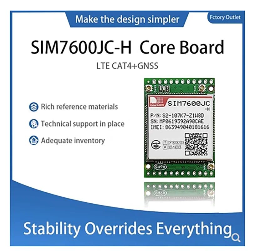 SIM7600JC-H SIMCOM SIM7600JC-H Макетная плата LTE CAT4+GNSS 
SIM7600JC-H SIMCOM SIM7600JC-H Макетная плата LTE CAT4+GNSS