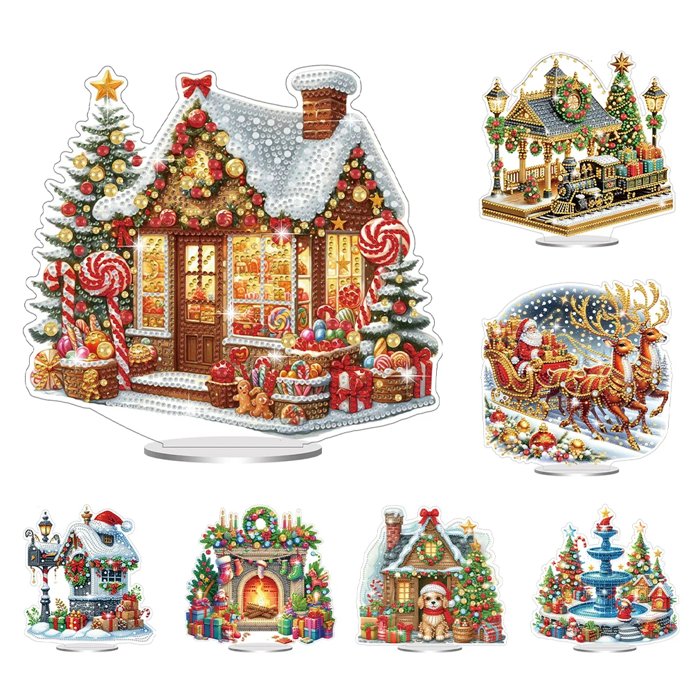 Acrylic Special Shaped Christmas Theme Diamond Painting Tabletop Ornaments Kit Diamond Painting Desktop Decorations for Beginner
Acrylic Special Shaped Christmas Theme Diamond Painting Tabletop Ornaments Kit Diamond Painting Desktop Decorations for Beginner