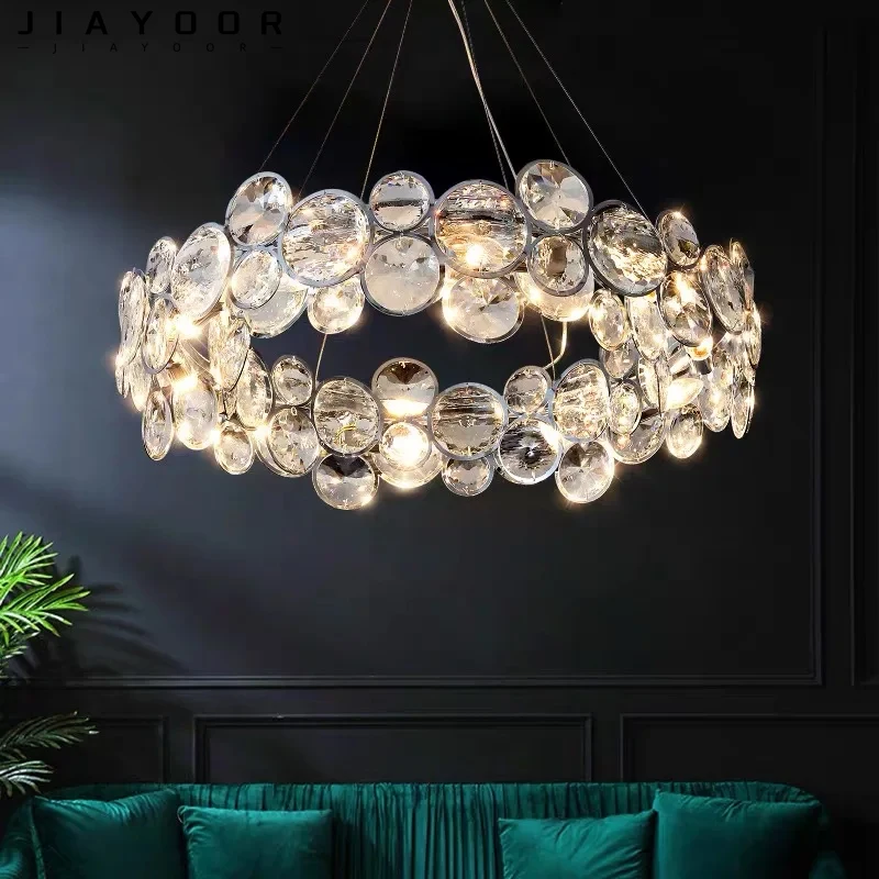 New Luxury Crystal Chandelier For Living Room Designer's Creative Personalized Circular Bubble Dining Room Bedroom Chandelier
New Luxury Crystal Chandelier For Living Room Designer's Creative Personalized Circular Bubble Dining Room Bedroom Chandelier