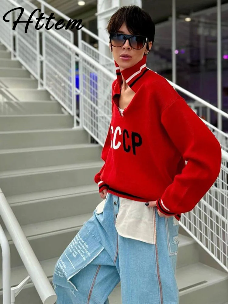 Preppy Letter Print Women Pullover Fashion Long Sleeve Stand Collar Panelled Female Sweater 2025 Autumn Winter Lady Knitwear New
Preppy Letter Print Women Pullover Fashion Long Sleeve Stand Collar Panelled Female Sweater 2025 Autumn Winter Lady Knitwear New