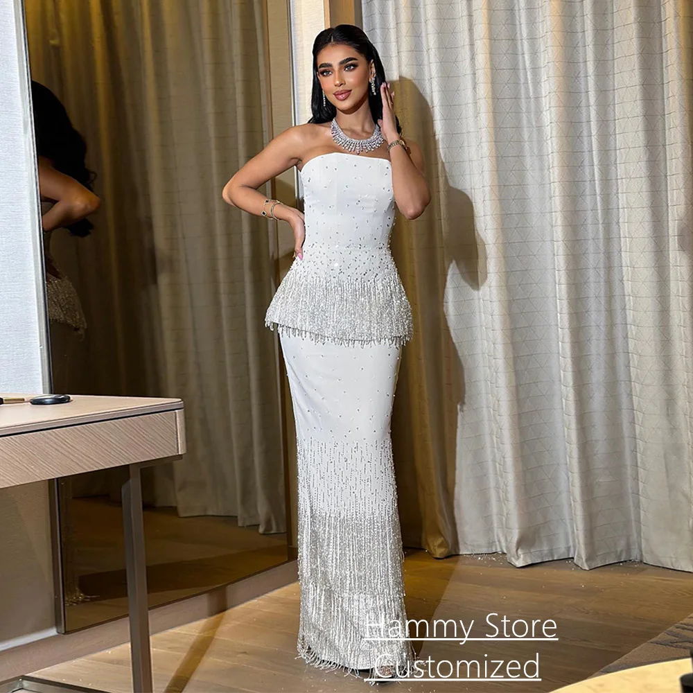 Luxury Evening Dress Customized Strapless Sleeveless Beading Sequined Peplum Occasion Dresses Arabian Corset Prom Gown
Luxury Evening Dress Customized Strapless Sleeveless Beading Sequined Peplum Occasion Dresses Arabian Corset Prom Gown