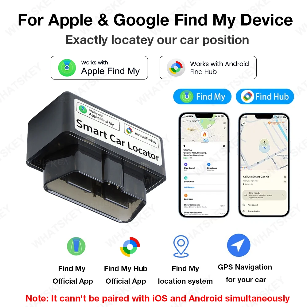 Mini OBD Tracker for Car OBD GPS Locator With IOS or Google Find My Device Smart Tag OBD GPS Monitor Tracker Vehicle Anti-lost
Mini OBD Tracker for Car OBD GPS Locator With IOS or Google Find My Device Smart Tag OBD GPS Monitor Tracker Vehicle Anti-lost
